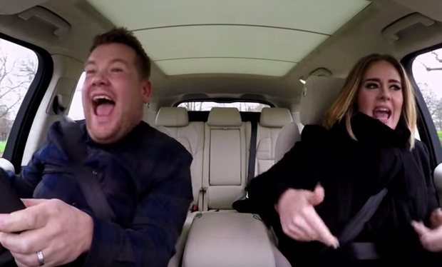 Behind the scenes of ‘Carpool Karaoke’ with James Corden and Adele