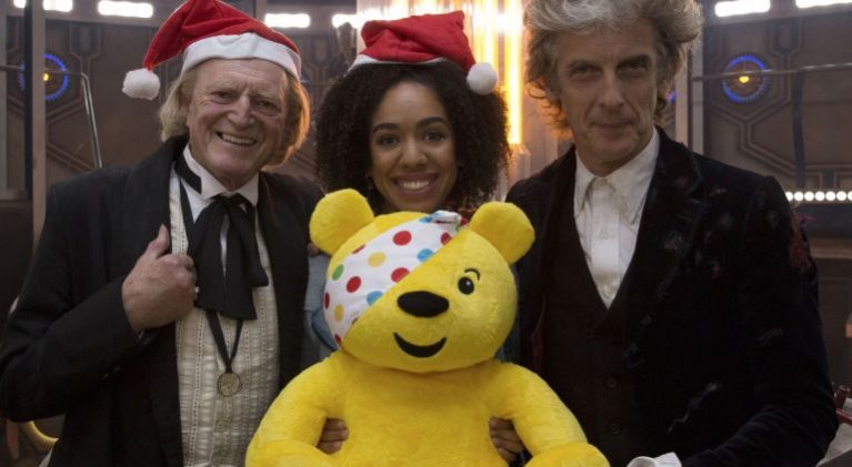 Doctors 1 & 12 get in the holiday spirit for Children in Need