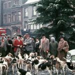 Keswick Boxing Day hunt, Keswick Market Square, Cumbria 1962